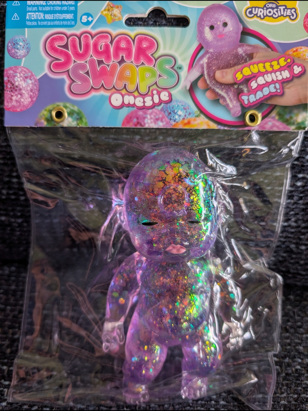 Sugar Swaps Onesie Sparkle Squeeze Doll - Purple Glitter